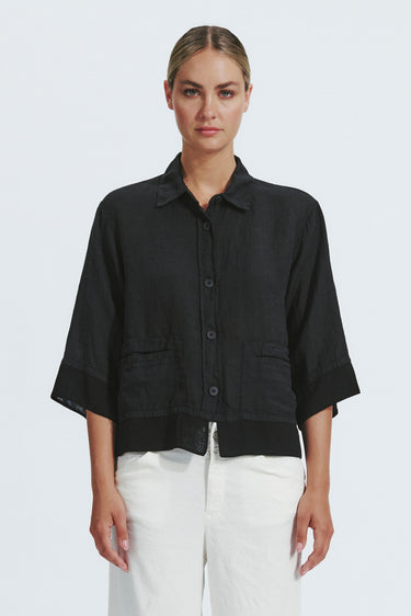 Linen Shirt-Tops-Transit-Debs Boutique